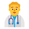 Man Health Worker Emoji 👨‍⚕️ image - Microsoft Classic 2D style