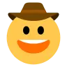 Cowboy Hat Face Emoji 🤠 image - Tossface style