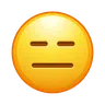Visage sans expression