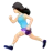 Woman Running: Light Skin Tone