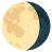 Símbolo de luna gibosa menguante