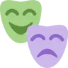 Performing Arts Emoji 🎭 image - Twitter / X (Twemoji) style