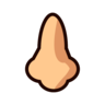 Nose: Medium-Light Skin Tone Emoji 👃🏼 image - Emojidex style
