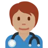 Health Worker: Medium Skin Tone Emoji 🧑🏽‍⚕️ image - Twitter / X (Twemoji) style