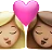 Kiss: Woman, Woman, Medium-Light Skin Tone, Medium Skin Tone