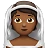 Person With Veil: Medium-Dark Skin Tone