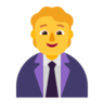 Office Worker Emoji 🧑‍💼 image - Microsoft Classic 2D style
