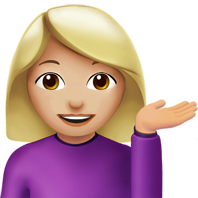 Woman Tipping Hand: Medium-Light Skin Tone