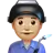 Man Factory Worker: Medium-Light Skin Tone