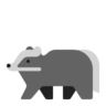 Tejón Emoji 🦡 image - Microsoft Classic 2D style