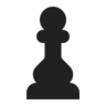 Emoji Fekete sakk gyalog ♟ image - Microsoft Classic 2D style