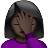 Woman Facepalming: Dark Skin Tone
