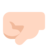 Left-Facing Fist: Light Skin Tone