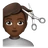 Person Getting Haircut: Medium-Dark Skin Tone