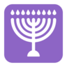 Menora z dziewięcioma gałęziami Emoji 🕎 image - Microsoft Classic 2D style