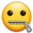 Zipper-Mouth Face