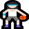 Woman Bouncing Ball: Light Skin Tone Emoji ⛹🏻‍♀️ image - Microsoft Windows 10 Segoe UI Emoji style