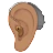 Ear With Hearing Aid: Medium Skin Tone