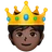 Person With Crown: Dark Skin Tone