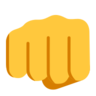 Faust-Handzeichen Emoji 👊 image - Microsoft Classic 2D style