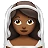 Woman With Veil: Medium-Dark Skin Tone
