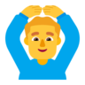 Man Gesturing Ok Emoji 🙆‍♂️ image - Microsoft Classic 2D style