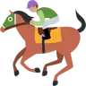 Horse Racing: Medium Skin Tone Emoji 🏇🏽 image - Twitter / X (Twemoji) style
