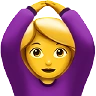 Woman Gesturing Ok Emoji 🙆‍♀️ image - Apple style