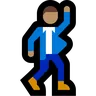 Man Dancing: Medium Skin Tone Emoji 🕺🏽 image - Microsoft Windows 10 Segoe UI Emoji style