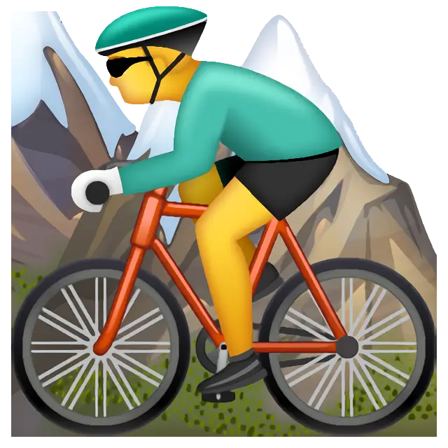 Person Mountain Biking