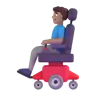 Man In Motorized Wheelchair: Medium Skin Tone Emoji 👨🏽‍🦼 image - Microsoft 3D Fluent style