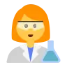 Woman Scientist Emoji 👩‍🔬 image - Tossface style