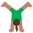 Woman Cartwheeling: Medium Skin Tone