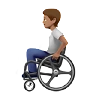 Person In Manual Wheelchair: Medium Skin Tone Emoji 🧑🏽‍🦽 image - Apple style