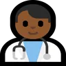 Man Health Worker: Medium-Dark Skin Tone Emoji 👨🏾‍⚕️ image - Microsoft Windows 10 Segoe UI Emoji style