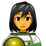 Woman Astronaut Emoji 👩‍🚀 image - Emojidex style