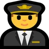Man Pilot Emoji 👨‍✈️ image - Microsoft Windows 10 Segoe UI Emoji style