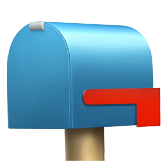 Closed Mailbox With Lowered Flag