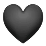 Czarne serce Emoji 🖤 image - Huawei Harmony OS style