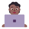 Technologist: Medium-Dark Skin Tone Emoji 🧑🏾‍💻 image - Microsoft Classic 2D style