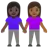 Woman And Man Holding Hands: Medium-Dark Skin Tone, Dark Skin Tone