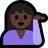 Person Tipping Hand: Dark Skin Tone