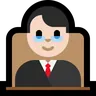 Man Judge: Light Skin Tone Emoji 👨🏻‍⚖️ image - Microsoft Windows 10 Segoe UI Emoji style