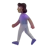 Woman Walking: Medium-Dark Skin Tone