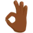 Ok Hand: Medium-Dark Skin Tone