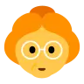 Yaşlı kadın Emoji 👵 image - Tossface style