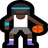 Woman Bouncing Ball: Dark Skin Tone