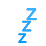 Emoji Simbolo del sonno 💤 image - Skype style