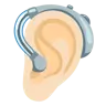 Ear With Hearing Aid: Light Skin Tone Emoji 🦻🏻 image - Google Noto Color style