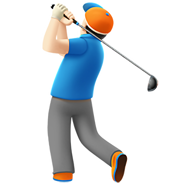 Man Golfing: Light Skin Tone